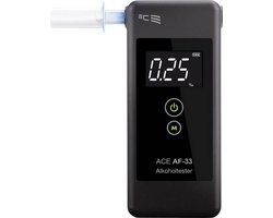 ACE AF-33 Alcoholtester Donkergrijs 0.00 tot 5.00 ‰ Incl. display