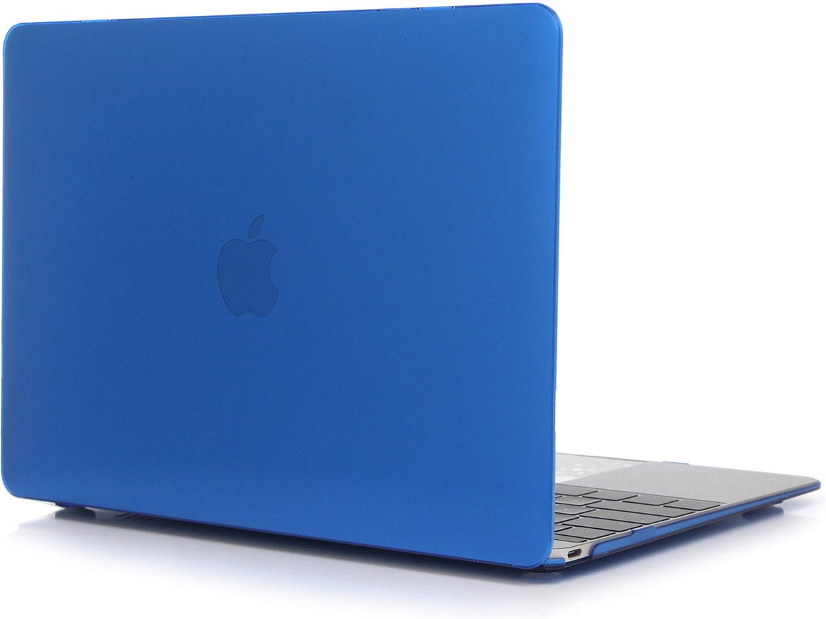 Macbook Pro Hardcover - 13 inch case - Shockproof - Matte Hoes - Marine Blauw - Gratis Screenprotector