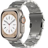 Bracelet Smartwatch en titane - Convient pour Apple Watch bracelet en grain de titane - argent - Strap-it Watchband / Wristband / Bracelet - Taille: 42 - 44 - 45 - 49mm