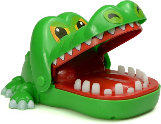 Bijtende krokodil - Crocodile attack - Krokodillen Tandenspel - Drankspel - Groene Krokodil