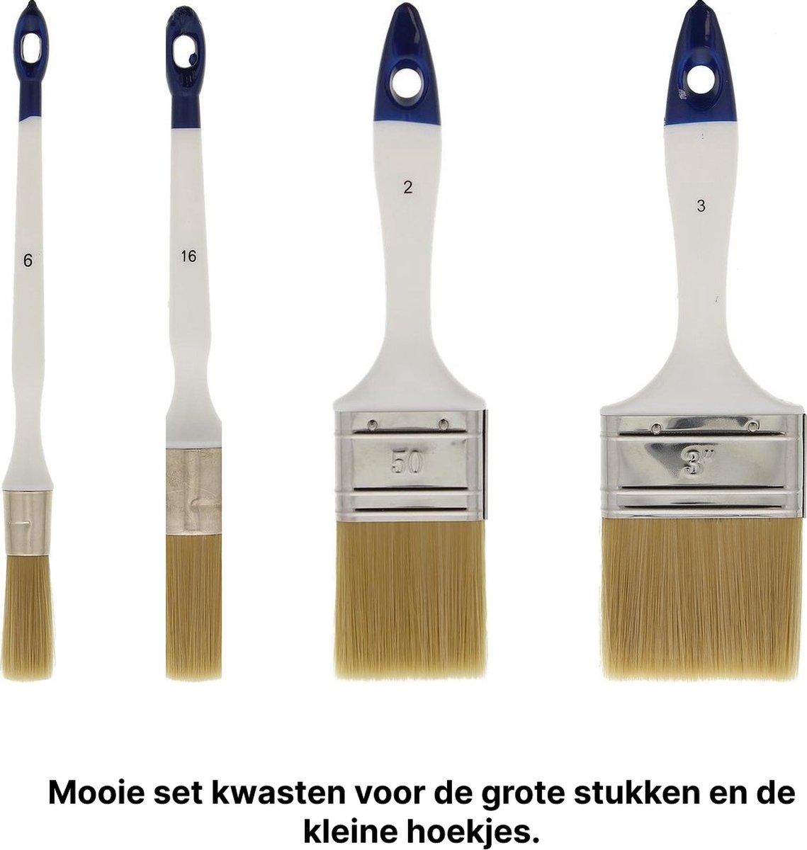 Verfkwasten set | Schilderkwasten | Verfkwasten 4 delig |