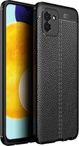 Cazy TPU Hoesje Soft Design geschikt voor Samsung Galaxy A03 - Flexibel - Zwart
