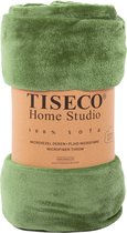 Tiseco Home Studio - Plaid COSY - microflannel - 220 g/m² - 150x200 cm - Greenolive