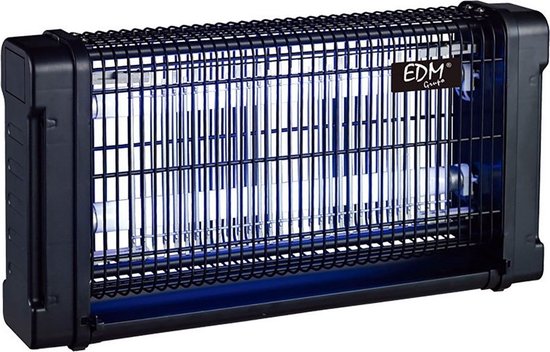 EDM Elektrische Insectenverdelger - Lamp - Muggenvanger - 2 x 6W - Zwart
