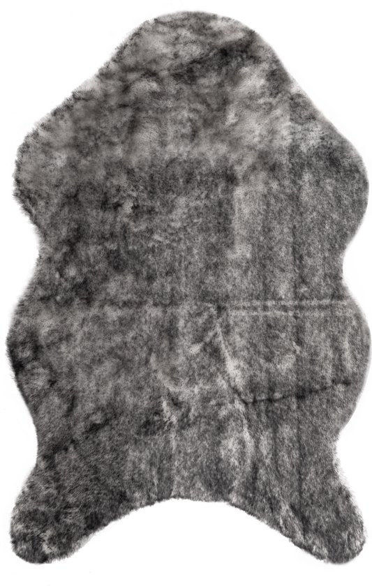 Tapijt MELANGE rabbit fur - 60x90cm, light grey
