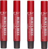 BURT'S BEES - Lip Shimmer Cherry - 4 Pak - Voordeelverpakking