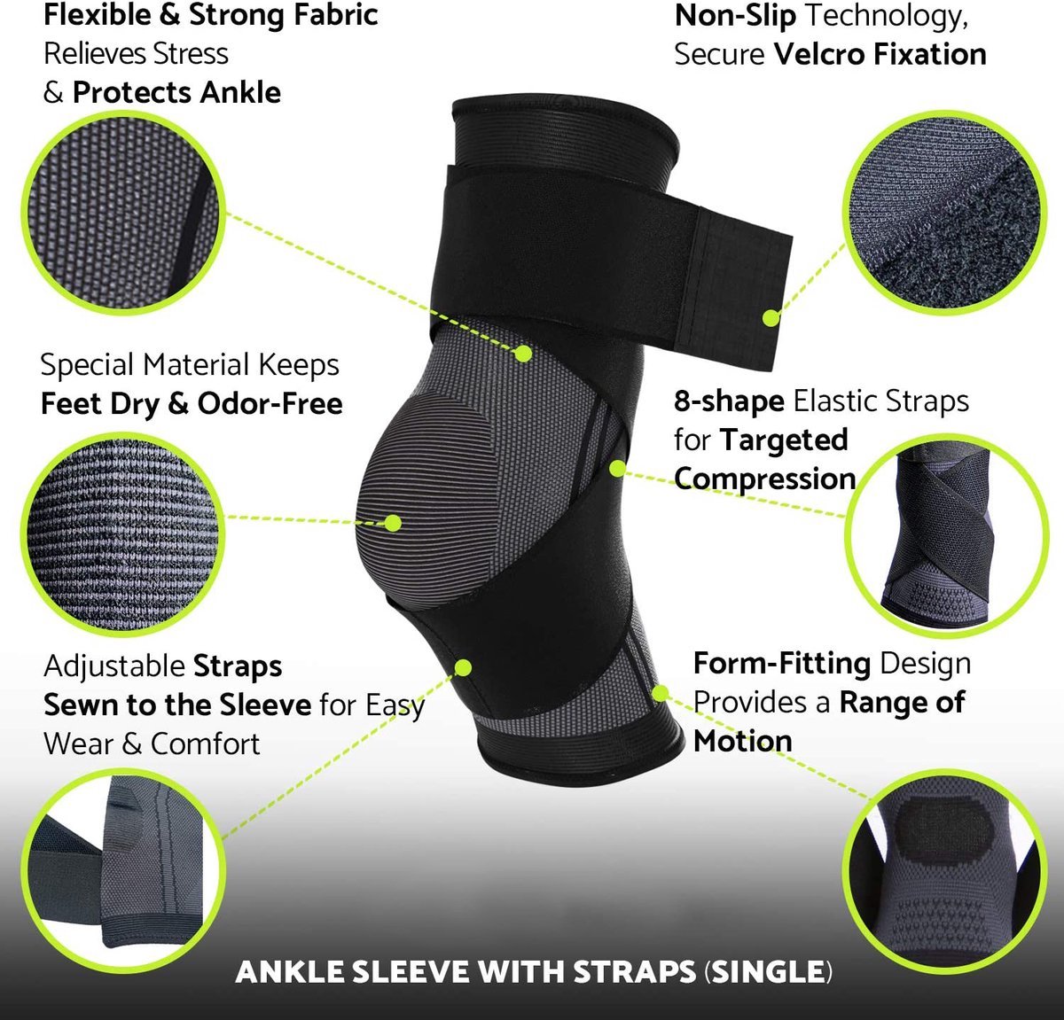 Sangles De Cheville En Cuir RL Grips - Pour Poulies De Salle De Sport - Polyvalentes (chevilles/poignets) - Intérieur Rembourré - Renforcement Fessiers, Jambes, Bras - Couleurs Noir Et Rose