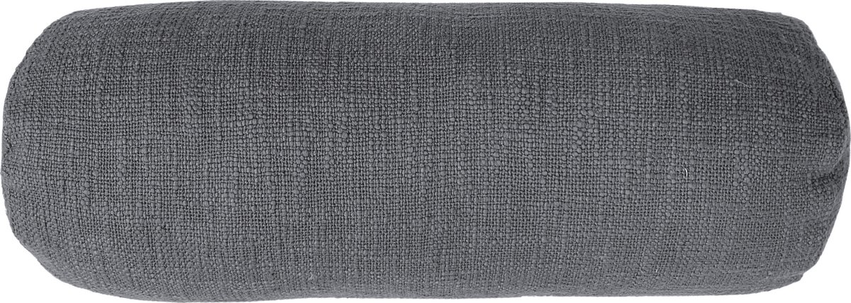 Tiseco Home Studio - Kussen (gevuld) COTTON SLUB - SET/2 - 100% katoen - Bolster - 15x45cm - Grijs