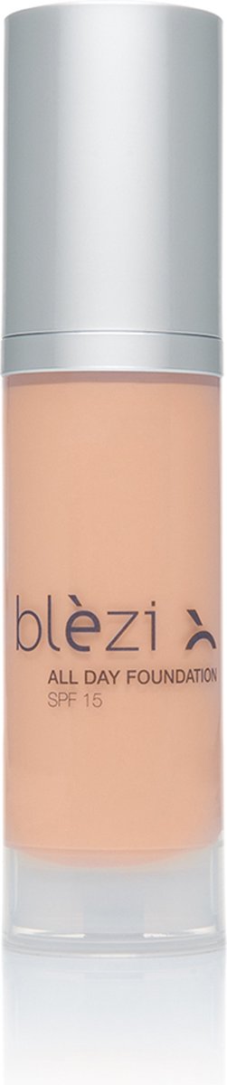 Blèzi® All Day Foundation 15 Cool Beige - Dekkende foundation die lang blijft zitten - Licht beige koele ondertoon