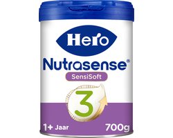 Hero Nutrasense SensiSoft 3 Peutermelk - Flesvoeding voor 12+ Maanden - 1 x 700gram - met Melkvet - Palmolie Vrij