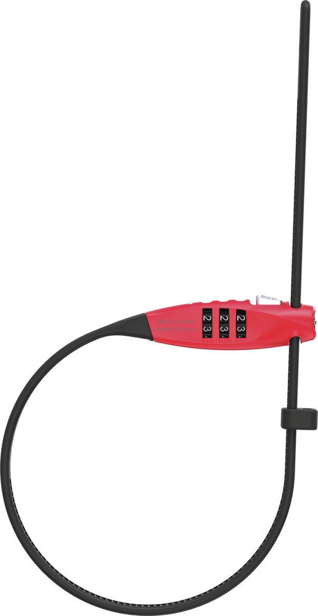 ABUS - kabelslot - 45 cm - rood