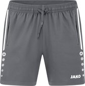 Jako - Short Allround - Grijze Voetbalshort Dames-44