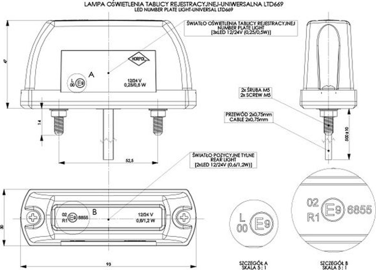 LED Kentekenverlichting Renault Kadjar