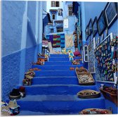 WallClassics - Acrylglas - Kunst op Straat - Marokko - 50x50 cm Foto op Acrylglas (Wanddecoratie op Acrylaat)