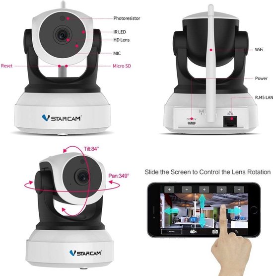 Draadloze Slimme Wifi 1080p Beveiliging Ip-camera Thuis Mini Hd Ir Nachtzicht Bewegingsdetectie Camera