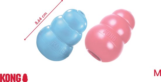 KONG Puppy Speelgoed - Rubber - 8.64 cm - Willekeurige Kleur - M