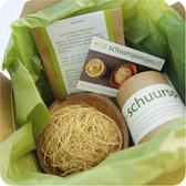 ESPARTO Cadeauset - kennismakingpakket voor het schoonmaken op een natuurlijke manier - Baking soda - Eco-schuurspons - kokosnootkommetje