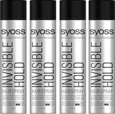 Syoss Hairspray Invisible Hold - 4 x 400 ml - Voordeelverpakking