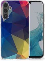 Telefoon Hoesje Geschikt voor Samsung Galaxy A34 Siliconen Back Cover Polygon Dark