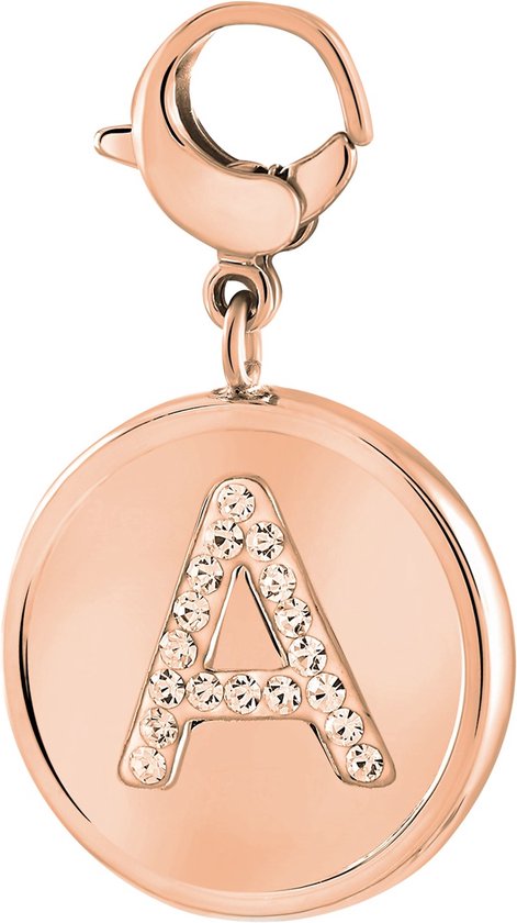 Just.D Daydream - JUST.D Pendentif en acier rose lettre cristal