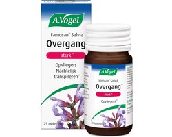 A.Vogel Famosan Overgang Salvia sterk tabletten - Krachtige formule. Helpt bij opvliegers en nachtelijk transpireren - 25 st