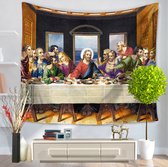 Wandkleed - Jezus Wandkleed - Laatse Avondmaal - Jesus Last Supper- 150 x 200 CM