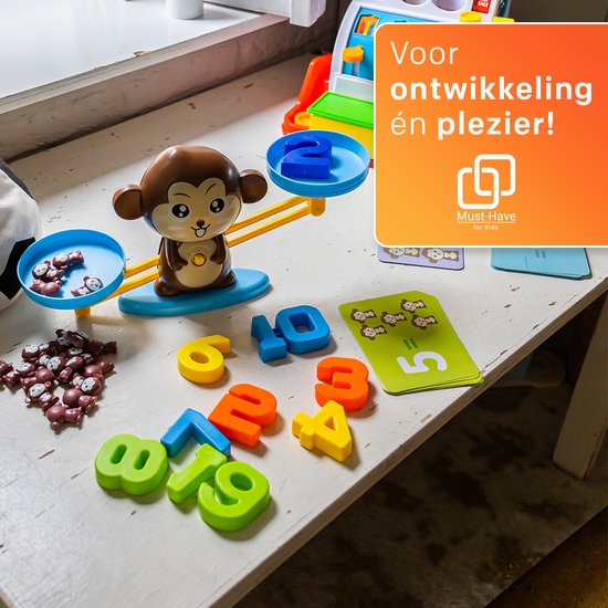 Monkey Balance Game - Kinderspel - Educatief Speelgoed Jongens Meisjes Speelgoed Ik Leer Reken
