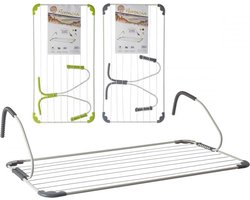 Wasrek - Droogrek - Wanddroogrek - Inklapbaar - Hangend - Balkon - Deur - Muur - Antislip - Groen