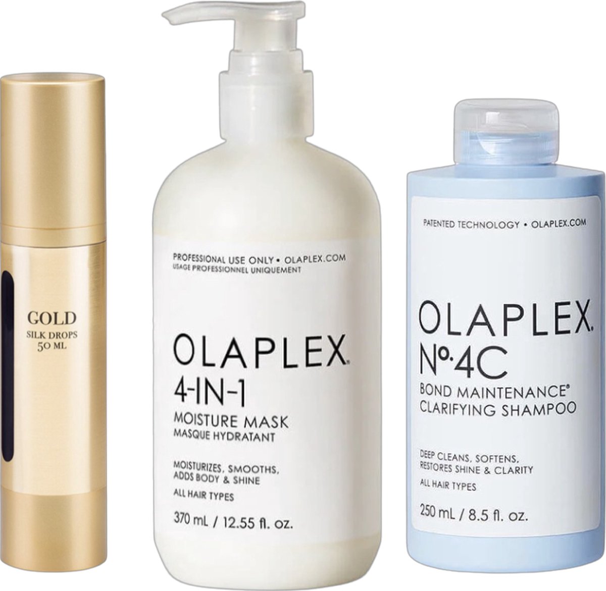 OLAPLEX Set No.4C + 4 In 1 + Gold Silky Drops