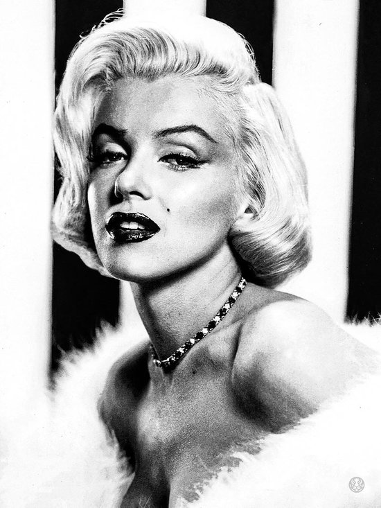 Schilderij - Dibond ophangplaat - Marilyn Monroe 2 60x80cm