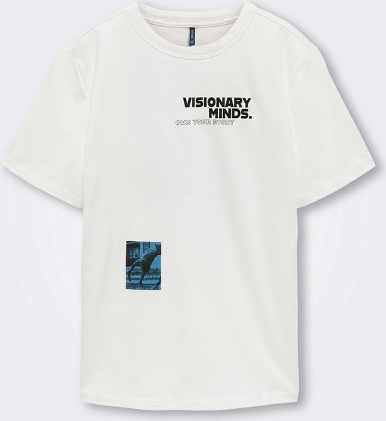T-shirt Only boys - écru - KOBcalvin - taille 170/176