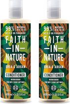 Faith in Nature - Shea & Argan Conditioner - 400ml - 2 Pak