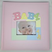 foto album BABY roze 20 pagina's geboorte en levensloop