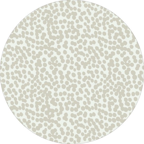 Tapis Pvc rond Ornemental classique floral