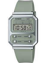 Casio Vintage A100WEF-3AEF Unisex Horloge 33 mm - Groen