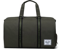 Eco | Novel - Forest Night/Black / Klassieke duffle - weekendtas - sportas - handbagage / 100% van gerecycleerde PET flessen / 42L opbergvolume / verstevigde handvaten / schoenencompartiment / Beperkte Levenslange Garantie / Groen & zwart