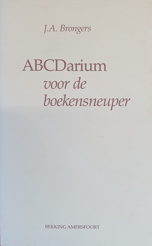Brongers - ABCDarium voor de boekensneuper