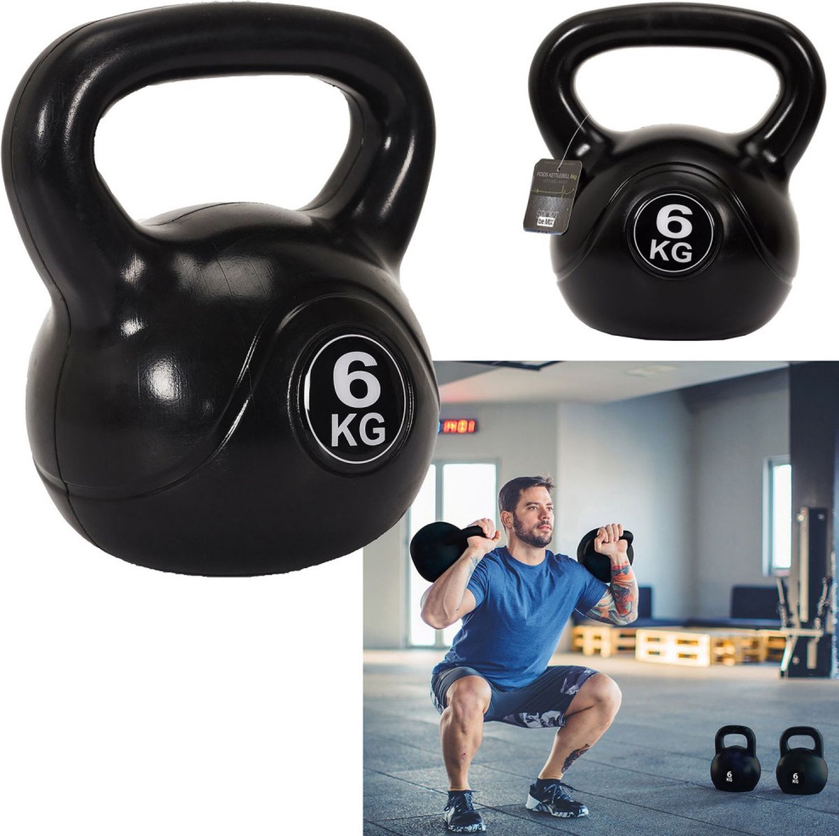 Sport fitness apparat- kettlebell gewicht 6kg- SP0017