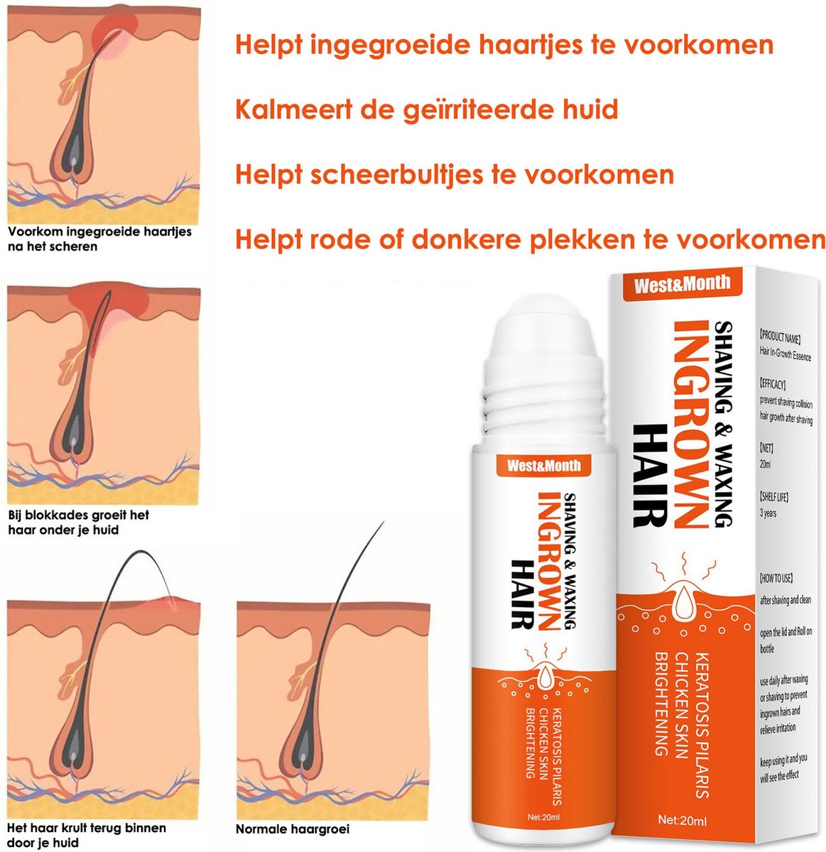 Razor Bumps Tegen ingegroeide haartjes en bultjes na het scheren Bump Stopper