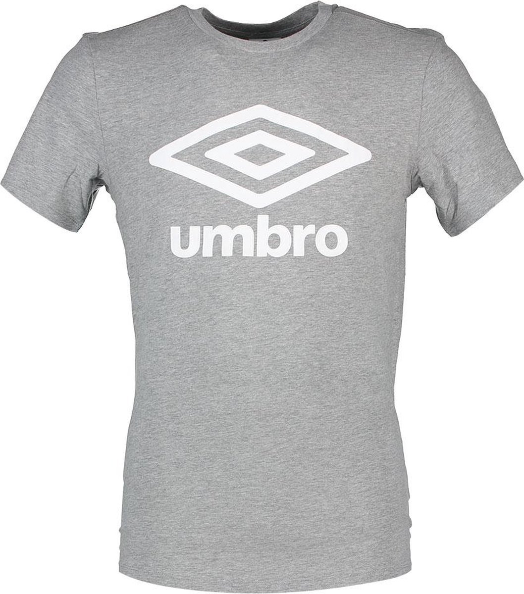 Umbro large logo tee grijs wit UMTM0138, maat L