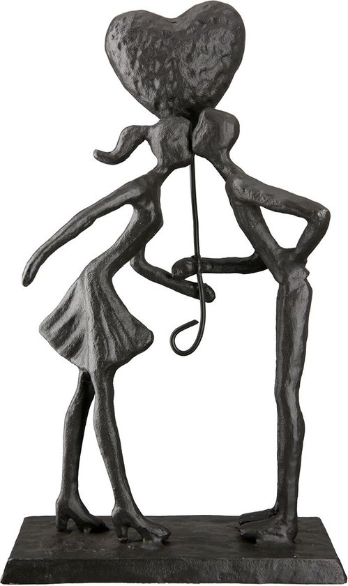 Gilde handwerk - Sculptuur - Beeld - Liefdespaar - Metaal - Zwart