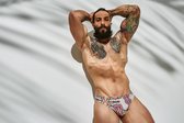 Body Pleasure Low Brief Bikini Men Underwear - Aztec - Size Large