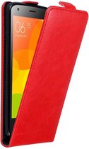 Cadorabo Hoesje voor Xiaomi Mi 2 in APPEL ROOD - Beschermhoes in flip design Case Cover met magnetische sluiting