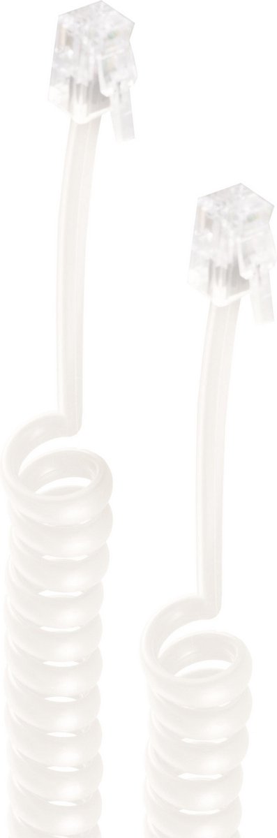 shiverpeaks BS70135-7.5, 7,5 m, RJ-10, RJ-10, Wit, Mannelijk, Mannelijk