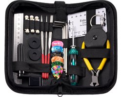WiseGoods Premium Gitaar Reparatie Kit - Plectrum - Inbussleutel - Hoesje Plectrums - Snaren Winder - Schroevendraaier Gereedschap