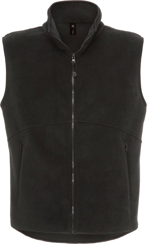 Bodywarmer 'Traveller+ Fleece' merk B&C maat XL Zwart