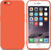 Cadorabo Hoesje geschikt voor Apple iPhone 6 / 6S in FLUID ORANJE - Beschermhoes gemaakt van flexibel TPU silicone Cover Fluid Case