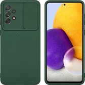 Cadorabo Hoesje voor Samsung Galaxy A72 4G / 5G in Bonbon Groen - Beschermhoes van flexibel TPU-silicone Case Cover en met camerabescherming