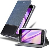 Cadorabo Hoesje geschikt voor Samsung Galaxy XCover 4 / XCover 4s in DONKERBLAUW ZWART - Beschermhoes met magnetische sluiting, standfunctie en kaartvakje Book Case Cover Etui