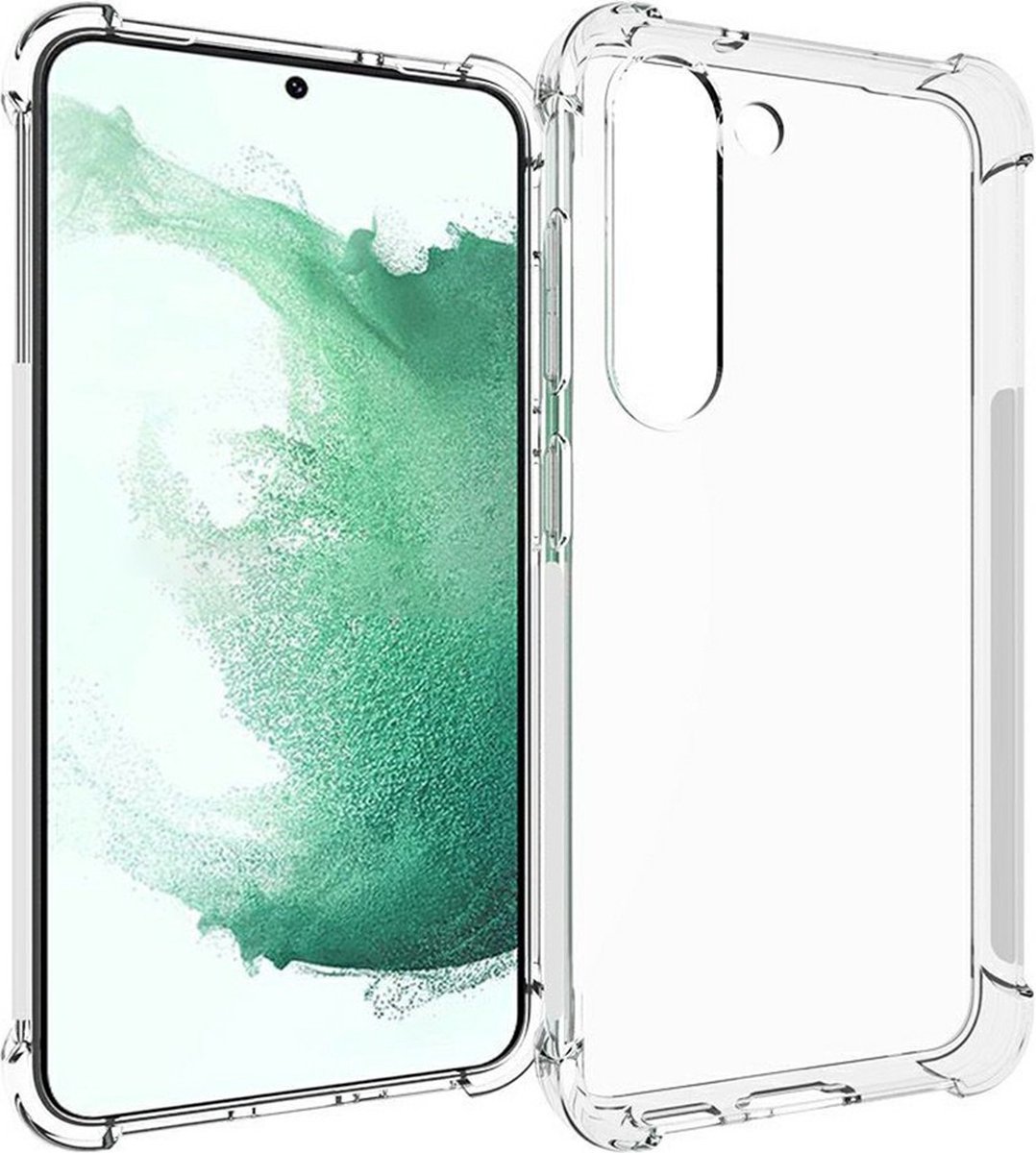 Anti-shock Back Cover voor de Samsung Galaxy S23 Transparant